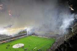 Bombonera beim Achtelfinalhinspiel der Copa Libertadores 2013 zwischen Boca Juniors und Corinthians