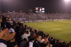 Estadio San Carlos Apoquindo beim Spiel Católica - Internacional (BRA)
