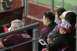 Kleiner Fan beim Copa-Spiel Lanús - Vélez Sarsfield im Estadio Ciudad Lanús, La Fortaleza April 2019