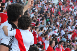 Im Estadio Monumental beim Clásico River Plate gegen San Lorenzo , 02.03.2014