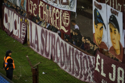Fans unter Beobachtung bei Lanus - Independiente, September 2015