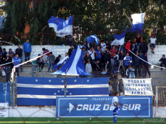 Fans von Martin Güemes gegen Cristal im Estadio Municipal de Bariloche im Rahmen des TDI 2013