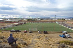 Zuschauer beim Federal-C-Spiel Argentinos del Sur - Ferrocarril YCF in El Calafate, Februar 2018