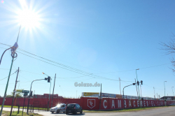 Das Estadio 12 de Octubre von Ensenada vor dem Spiel Cambaceres - Argentino de Quilmes am 01.06.2014