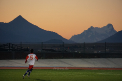 Am 2. Spieltag der Regionalmeisterschaftsendrunde, Estadio Víctor Bórquez Miranda, Puerto Natales, 2017