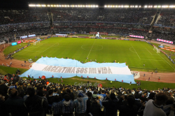 Das Estadio Monumental beim Spiel Argentinien  - Trinidad & Tobago am 04.06.2014