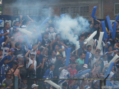 Fußballfolklore beim Clasico Midland - Ituzaingo