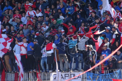 Lujan-Fans beim Clásico gegen L.N. Alem, September 2019