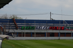 Banner der Italiano-Fans beim Spiel in Tristán Suárez im September 2015