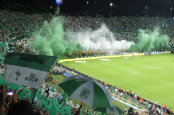 Das Estadio Atanasio Girardot von Medellín beim Finalrückspiel zwischen Atlético Nacional und Junior am 21.05.2014