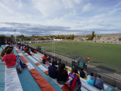 Zuschauer beim Clásico in Perito Moreno zwischen San Lorenzo und Urbano, April 2018